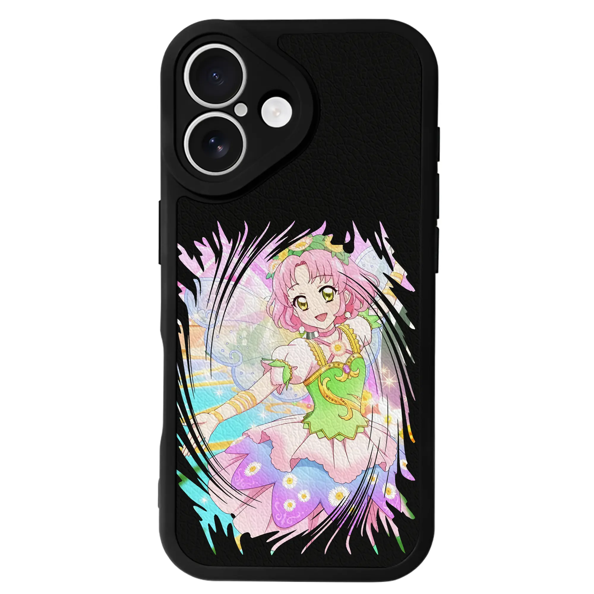 アイカツ グッズ 北大路 さくら - IPhone 16シリーズ対応 ・ シリコンスマホケース ・ レザー調 ・ 高精度フィット ・ 耐衝撃 ・ ワイヤレス充電対応 ・ 精密カット